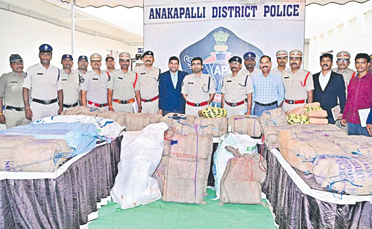 అనకాపల్లి, కడపలో రూ. 3 కోట్ల విలువైన గంజాయి పట్టివేత