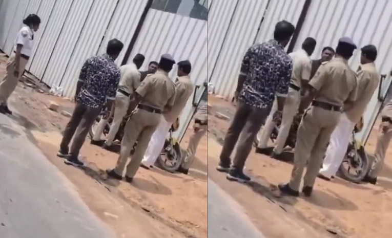 బహిరంగ స్థలంలో మూత్ర విసర్జన: ఎమ్మెల్యే మునిరత్నపై ఆరోపణలు