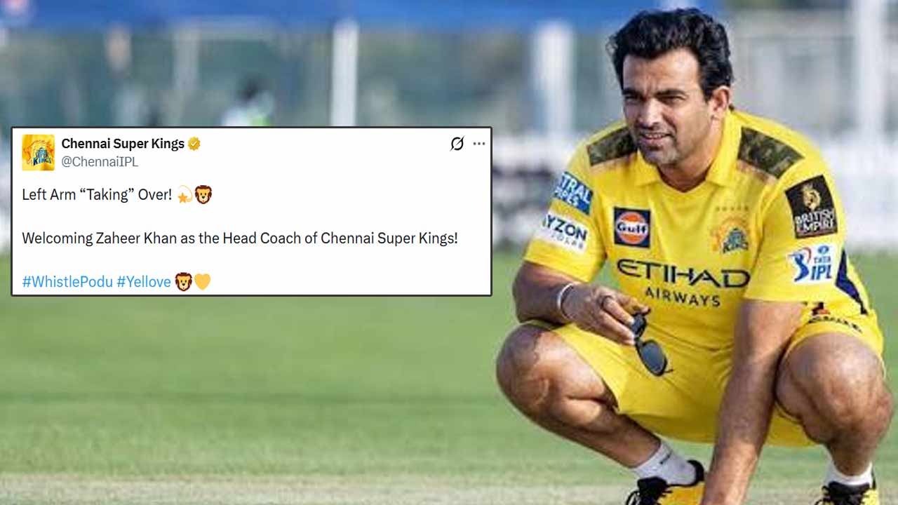 చెన్నై సూపర్ కింగ్స్ కొత్త హెడ్ కోచ్‌గా జహీర్ ఖాన్