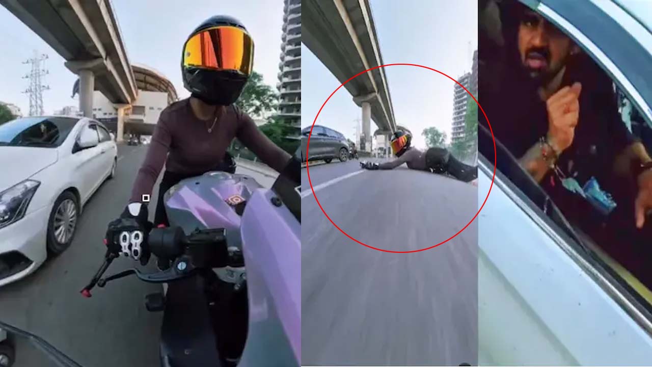 గురుగ్రామ్లో మహిళా బైకర్ను ఢీకొట్టిన కారు, నిందితుడిగా కబడ్డీ క్రీడాకారుడు