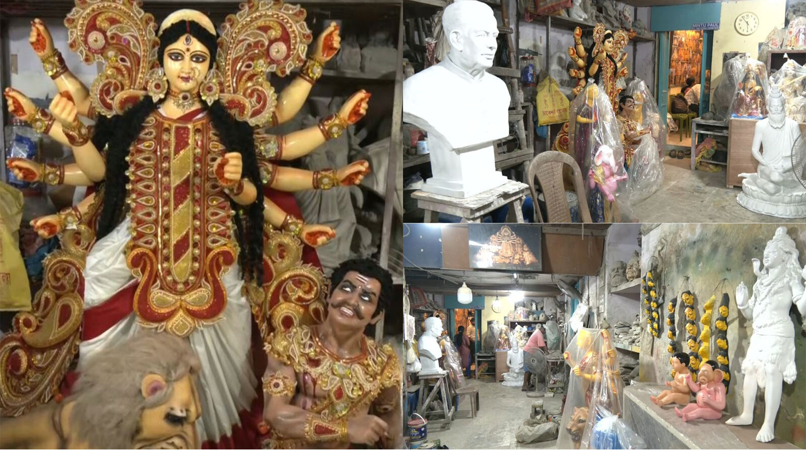కుమర్తులి నుంచి విదేశాలకు దుర్గాదేవి విగ్రహాలు: పెరిగిన ఆర్డర్లు