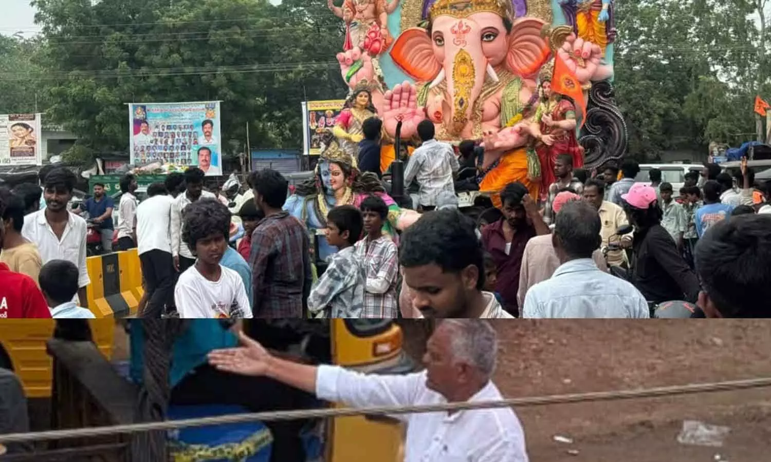 నాగర్కర్నూల్లో ట్రాఫిక్ నియంత్రించిన ఎమ్మెల్సీ కుచుకుల్ల దామోదర్ రెడ్డి
