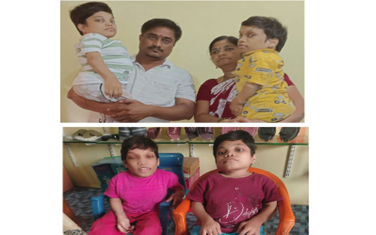 నల్గొండ: ఇద్దరు దివ్యాంగ కుమార్తెలతో తల్లిదండ్రుల దయనీయ స్థితి