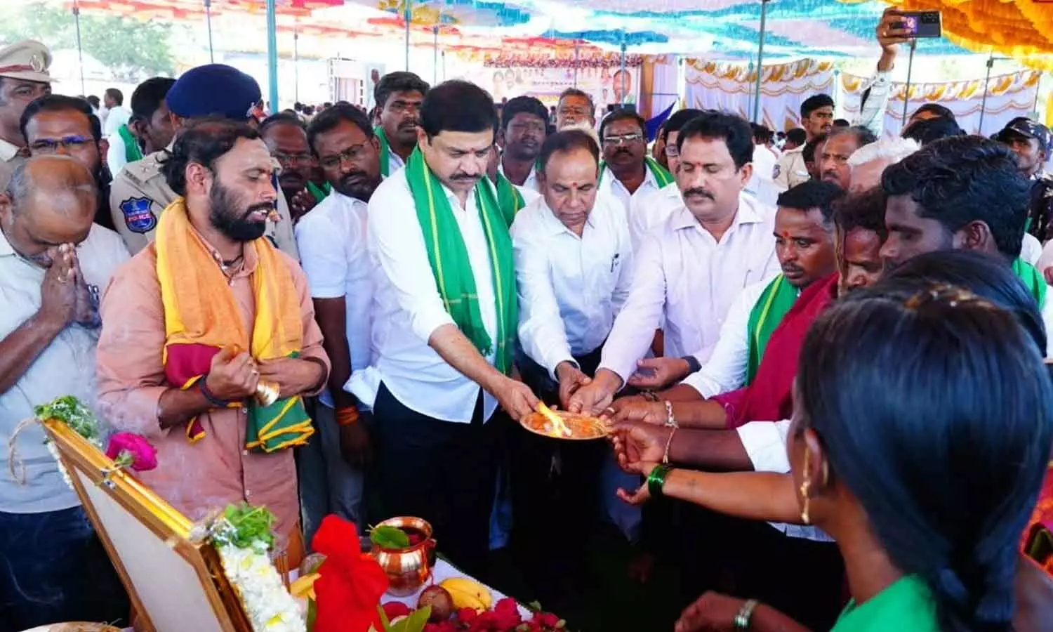 నారాయణపేటలో జయమ్మ రిజర్వాయర్ నిర్మాణానికి భూమిపూజ
