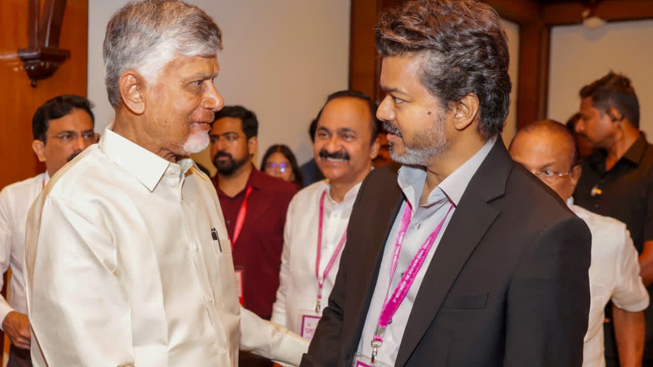 నేడు ఏపీలో తమిళనాడు సీఎం విజయ్ పర్యటన, చంద్రబాబుతో భేటీ