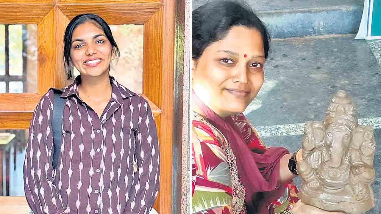 పర్యావరణ హితం కోసం మట్టి వినాయక విగ్రహాల తయారీలో పలువురి కృషి
