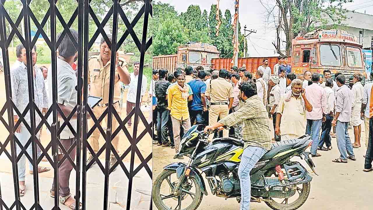 పెద్దేముల్లో యూరియా కోసం రైతుల రాస్తారోకో, నిలిచిన వాహనాలు