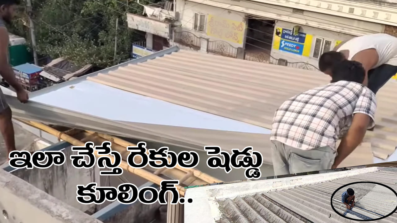 రేకుల షెడ్లలో వేడిని తగ్గించేందుకు హీట్ ఇన్సులేషన్ షీట్ల వాడకం